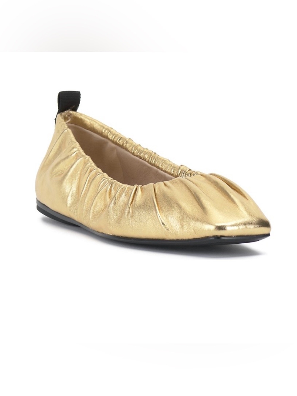 VINCE CAMUTO Verline Gold Metallic Ballet Flat Shoe - Women's Slip-On. NWOT